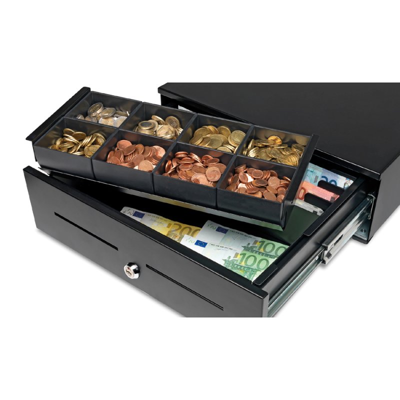 Safescan kaslade HD-4142 Heavy Duty, zwart, 8 muntvakken